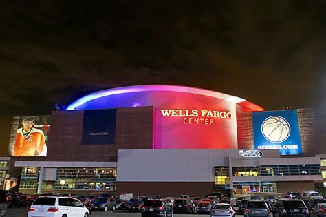 Wells fargo center philadelphia - Philadelphia 76ers at Wells Fargo Center The 76ers' current home arena originally opened its doors in 1996 as Spectrum II and was renamed Wells Fargo Center in 2010. The Wells Fargo Center officially seats 20,318 for NBA and college basketball games, and 19,541 for NHL and indoor NLL lacrosse events.